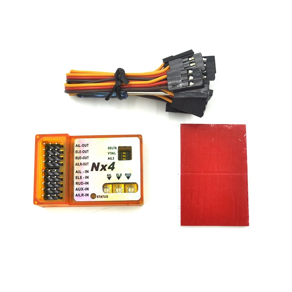 Kdouehg NX4 PRO Flugsteuerung für Starrflügel-Flugzeuge 3D Gyroskop Balance, Unterstützt Mehrere für Starrflügel-Flugzeugunterstützung Rate/Hold/Gyro Off Mode A Kdouehg NX4 PRO Flugsteuerung für Starrflügel-Flugzeuge 3D Gyroskop Balance, Unterstützt Mehrere für Starrflügel-Flugzeugunterstützung Rate/Hold/Gyro Off Mode A von Kdouehg