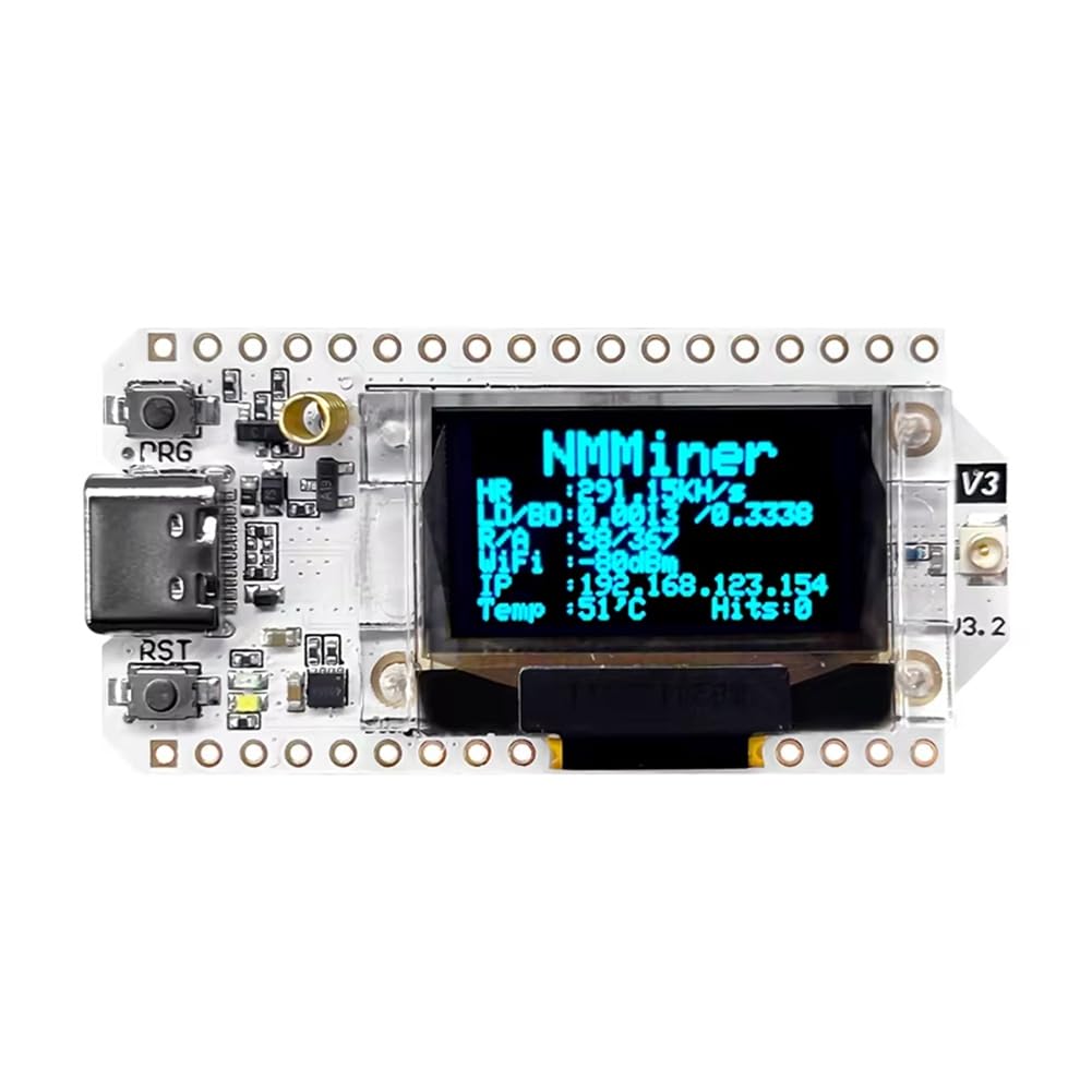 Kdouehg NerdMiner Solo Lottery Miner 310KH/S LoRa 32 V3 USB - Hohe Leistung, Geringer Stromverbrauch BTC Miner mit WiFi und BLE Konnektivität Kdouehg NerdMiner Solo Lottery Miner 310KH/S LoRa 32 V3 USB - Hohe Leistung, Geringer Stromverbrauch BTC Miner mit WiFi und BLE Konnektivität von Kdouehg