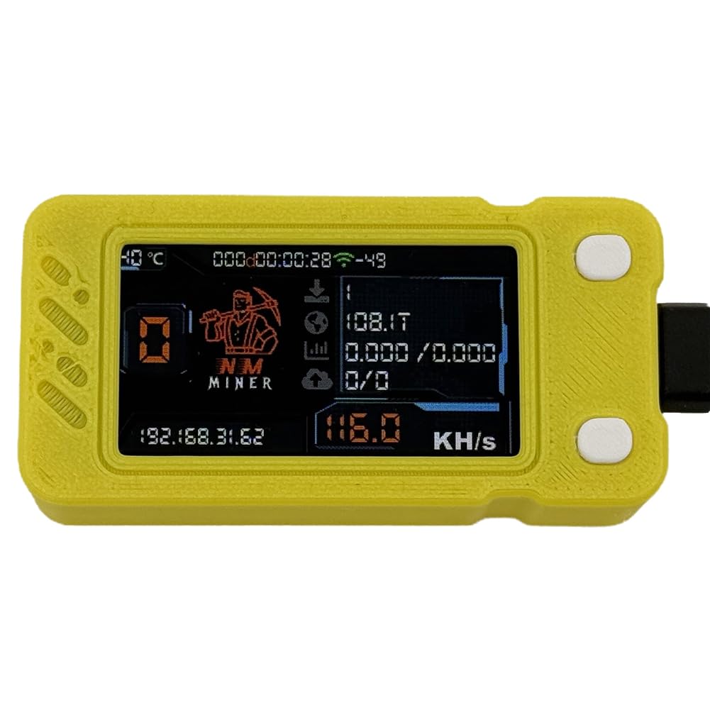 Kdouehg Verbesserter Nerdminer 118KH/S BTC Solo Lottery Miner Mini ASIC Miner Bitcoin BTC Miner Nerd Miner mit Farbdisplay Kdouehg Verbesserter Nerdminer 118KH/S BTC Solo Lottery Miner Mini ASIC Miner Bitcoin BTC Miner Nerd Miner mit Farbdisplay von Kdouehg