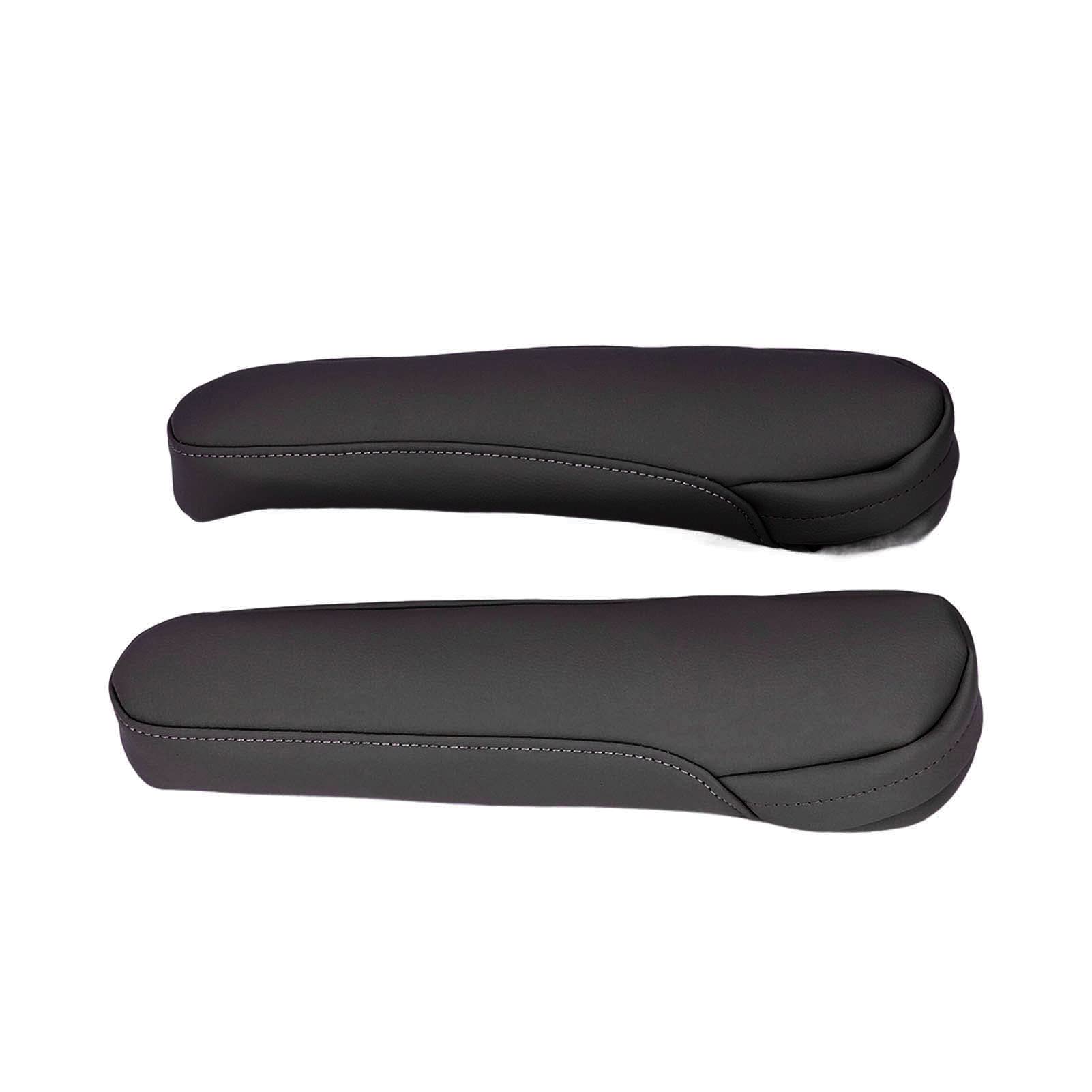 1 Paar Auto-Armlehnenbezüge, Sitzarmlehnenbezüge aus Leder, Ersatz für Autoinnenausstattung für 2004–2014 (BLACK) von Keenso