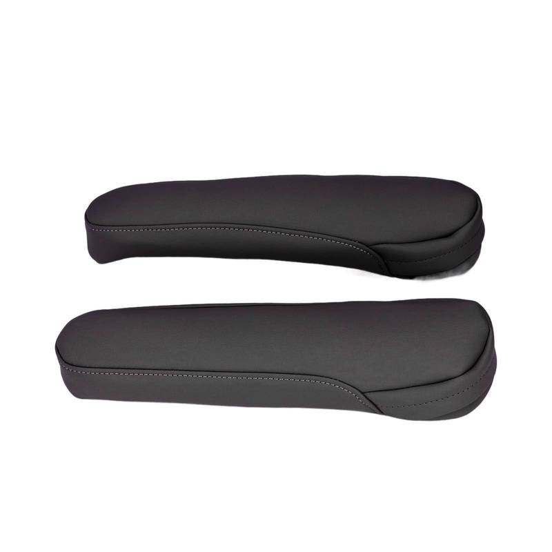 1 Paar Auto-Armlehnenbezüge, Sitzarmlehnenbezüge aus Leder, Ersatz für Autoinnenausstattung für 2004–2014 (BLACK) von Keenso