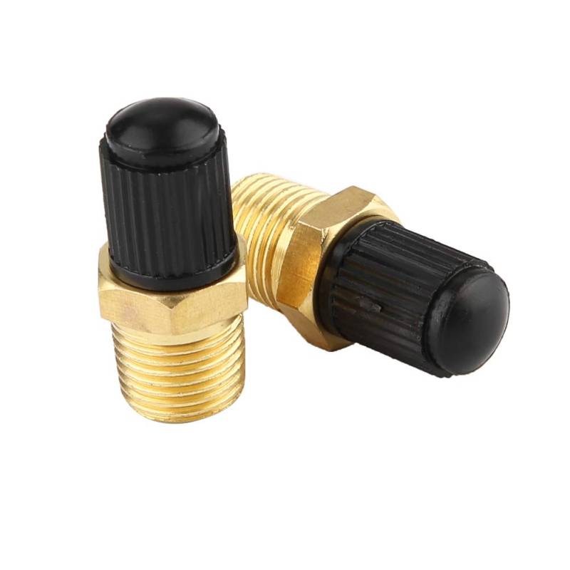 1 Paar Ventil Luftkompressor, 1/8 NPT MPT Messing Luftkompressor Tank Füllventil Zubehör für Reifen von Keenso