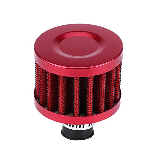 12mm Auto Luftfilter, Universal Auto Entlüftungsfilter Kaltlufteinlass Filter Pilzkopf Luftfilter für Fahrzeuge mit 12mm Lufteinlässen (Rot) von Keenso