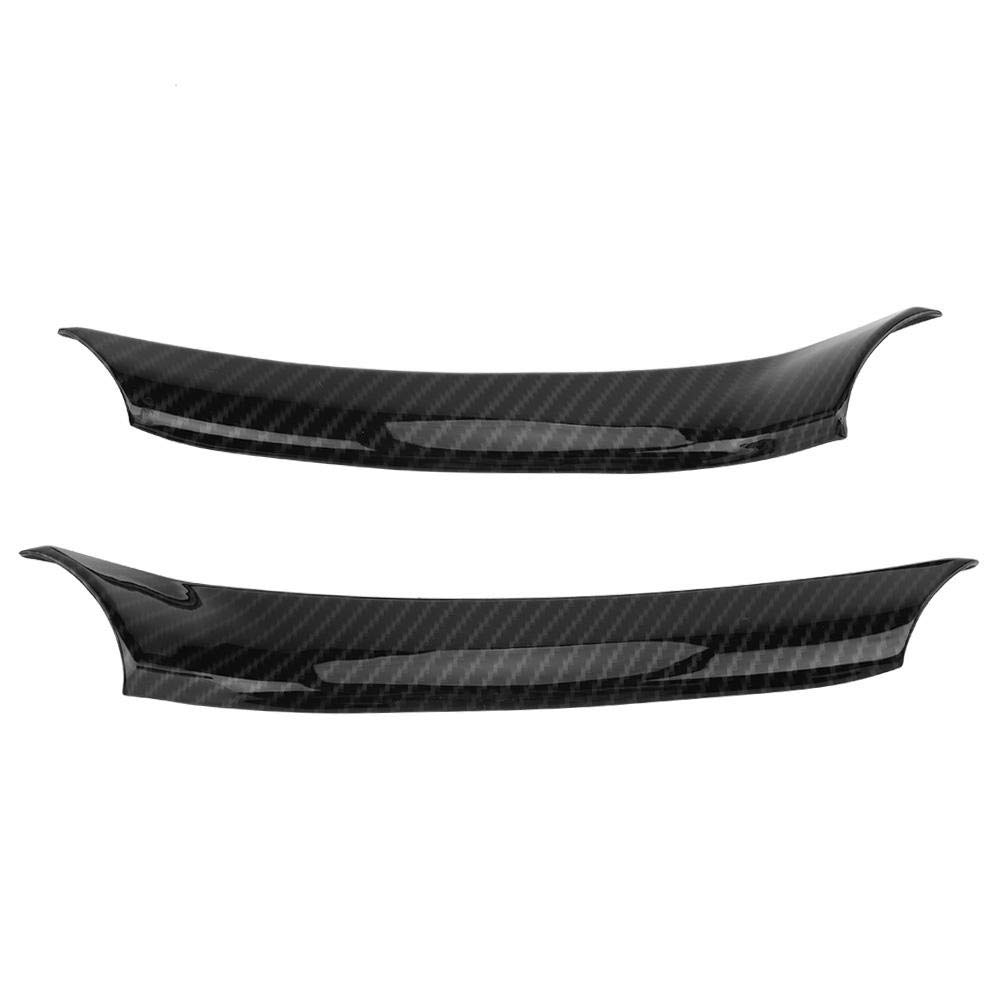 2pcs Auto Lenkradbezug, Keenso Trim Decal Carbon Lenkrad dekorative Aufkleber schwarz von Keenso