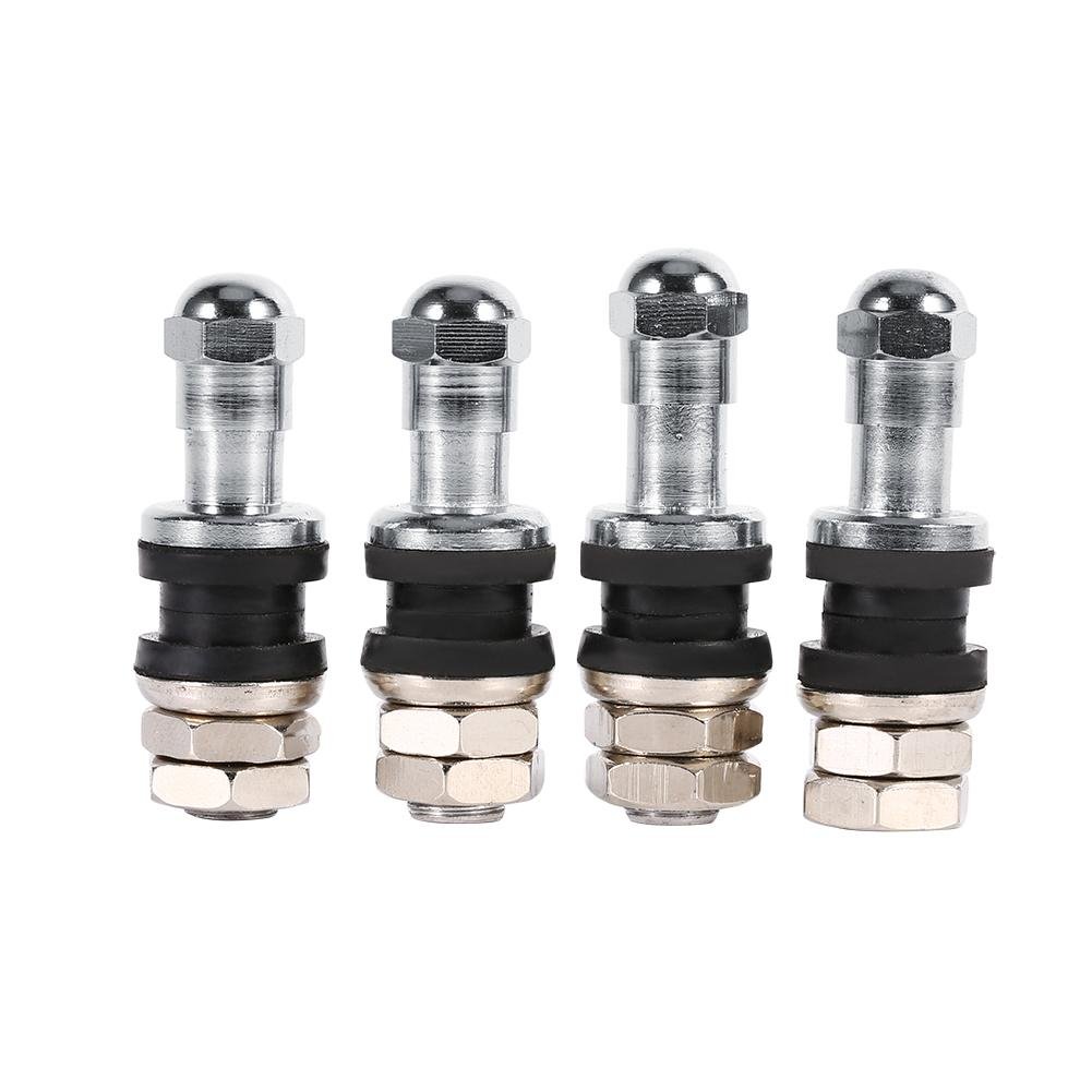 Keenso 4 Stück Auto schlauchlose Reifen Ventil Vorbau Metall Bolt In Hochdruck Unterputz Hinterreifen Reifendruck-Monitor Ventil Vorbaukappe Reifen-Sensor Indikator Ventil-Werkzeuge Keenso 4 Stück Auto schlauchlose Reifen Ventil Vorbau Metall Bolt In Hochdruck Unterputz Hinterreifen Reifendruck-Monitor Ventil Vorbaukappe Reifen-Sensor Indikator Ventil-Werkzeuge von Keenso