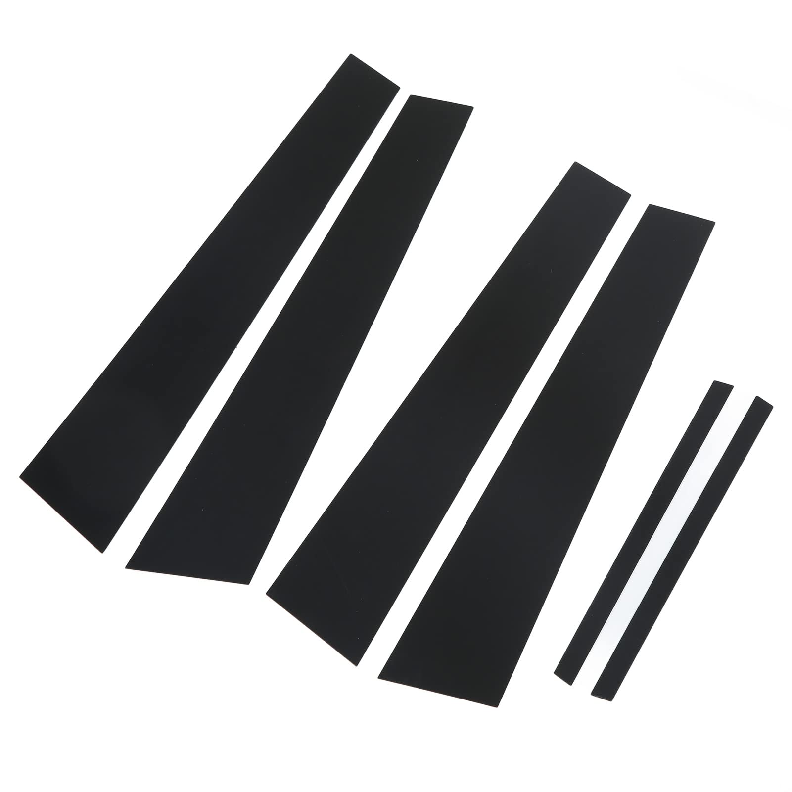 6 Schwarze Säulenpfosten-Aufkleber, Seitentür-Fensterabdeckungs-Zierleisten-Ersatz für Dodge Charger (Dodge Charger 2011-2021) Interieur Und Exterieur Von Kraftfahrzeugen von Keenso