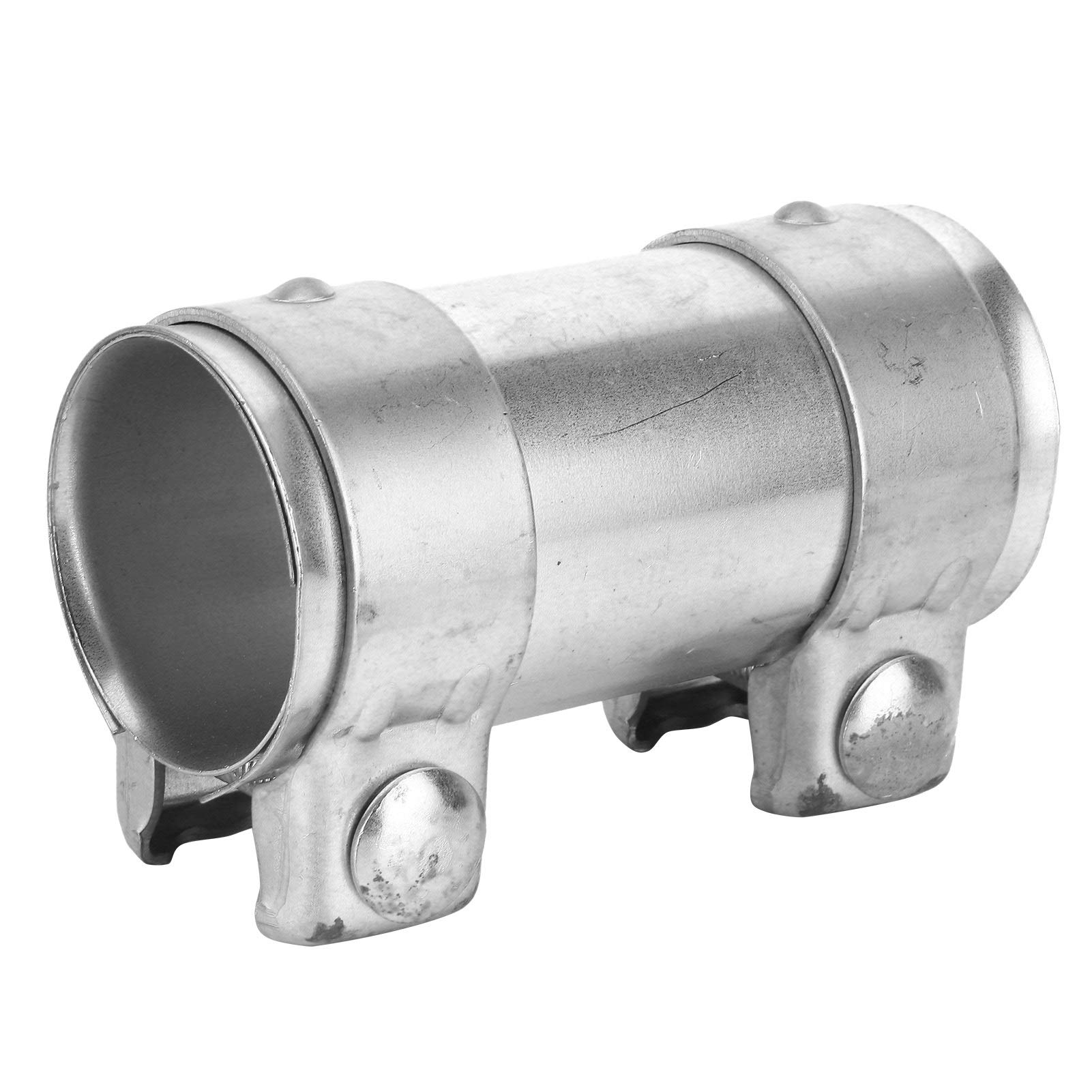 Auto-Auspuffrohrverbinder, 51mm Auto-Auspuff-Schalldämpfer-Verbindungsstück, Doppelschellen-Auspuffrohrverbinder-Adapter, Kompatibel für Allgemeine Autos Abgasrohr und Fuge Auto-Auspuffrohrverbinder, 51mm Auto-Auspuff-Schalldämpfer-Verbindungsstück, Doppelschellen-Auspuffrohrverbinder-Adapter, Kompatibel für Allgemeine Autos Abgasrohr und Fuge von Keenso