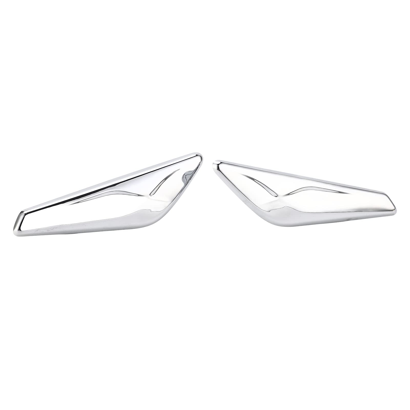 Auto Front Fender Finisher Trim, 1 Paar Auto Front Fender Chrome Finisher 51117338569 Ersatz für X3 X4 F25 F26 2013-2017 Blenden/Schutzleisten/Reibungsstreifen von Keenso