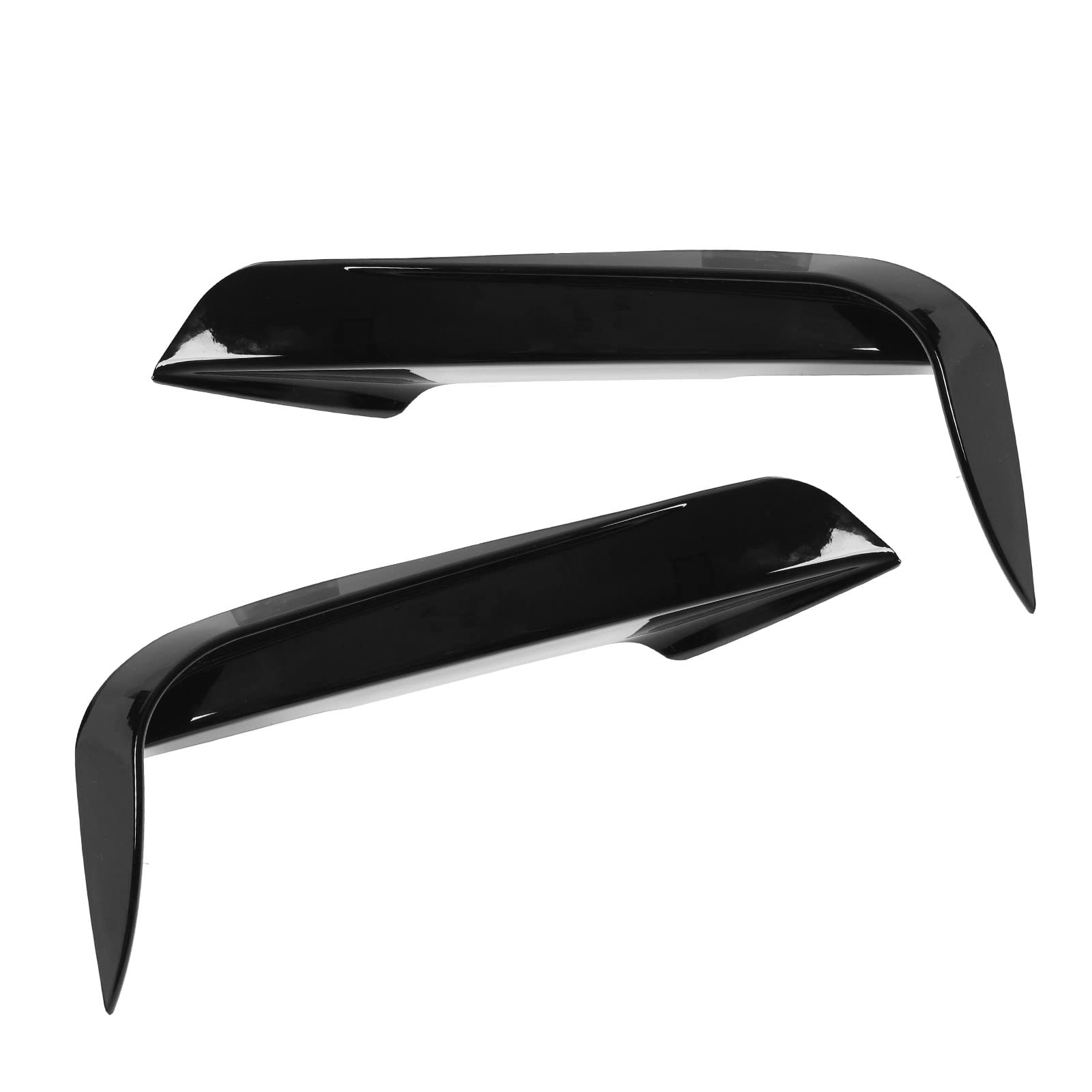 Auto Frontstoßstange Spoiler, 2 Stück Auto Nebelscheinwerfer Abdeckung Frontstoßstange Lüftungsblende ABS Stoßstange Winglet Ersatz für 3er F30 F31 F3 320i 328i M Sport(Glänzend schwarz) von Keenso