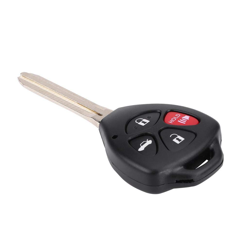 Auto Schlüsselhülle, Keenso 4 Tasten Autoschlüssel Remote Case Schlüsselanhänger Shell Fall Ersatzteil mit Klinge Autoschlüssel von Keenso