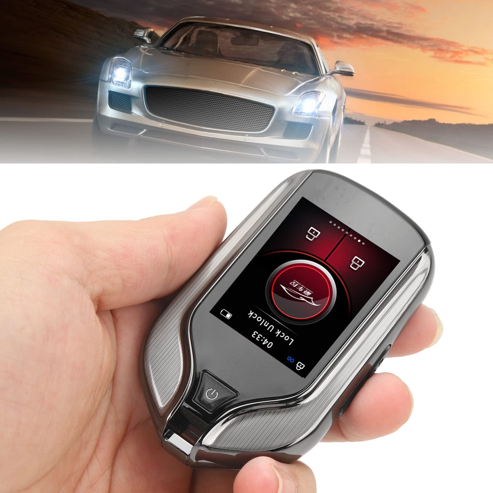 Auto Smart Remote Autoschlüssel, Universal MA-100 LCD Touchscreen Smart Key Remote Keyless Entry für Alle Modelle mit Start-Stopp-Motortaste von Keenso