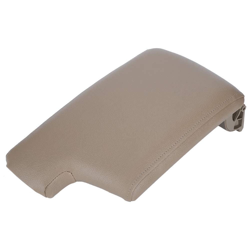 Autoarmlehre Kissen, Armlehnenmitte-Kiste Vordere Konsolendeckel Abdeckung 51169134486 Passform für E90 E92 3 Serie 2005-2012 (Beige) von Keenso