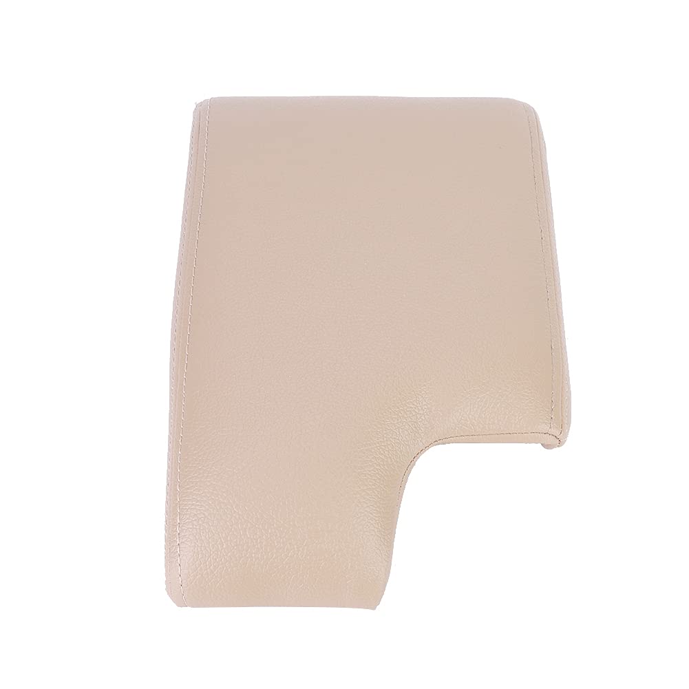Autozentrum Konsole Deckel, Autocenter-Konsolen-Armlehnen-Abdeckpadkissen für E46 1999-2004 (Beige) von Keenso