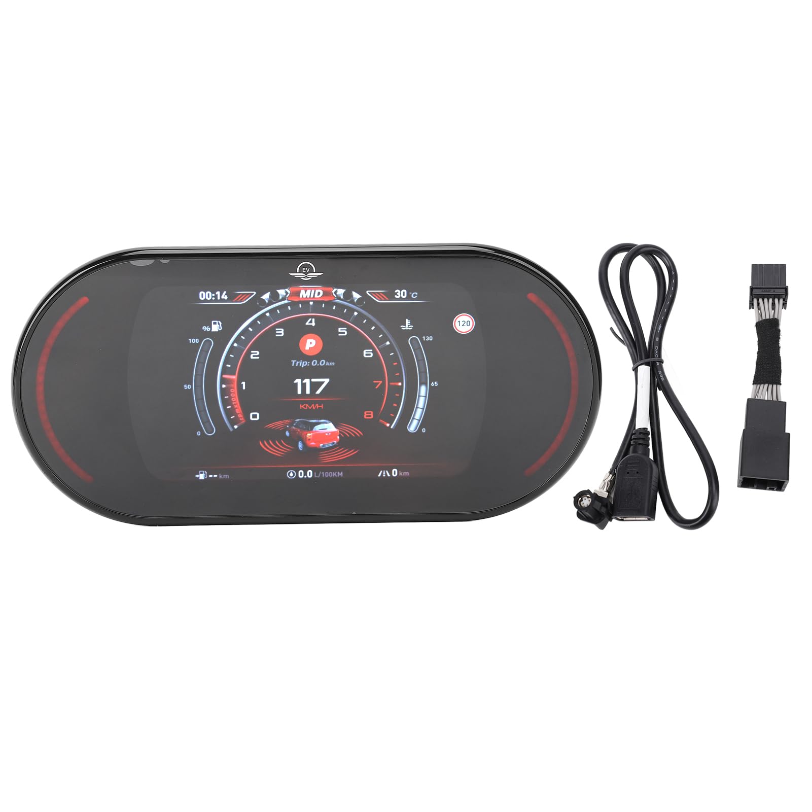 Digitalcluster des Keenso-Autos, Universal 7 Zoll LCD-Tachometer-Drehscheibe, Ersatz für F54 F55 F56 2014-2023, Links oder Rechts Handantrieb Digitalcluster des Keenso-Autos, Universal 7 Zoll LCD-Tachometer-Drehscheibe, Ersatz für F54 F55 F56 2014-2023, Links oder Rechts Handantrieb von Keenso
