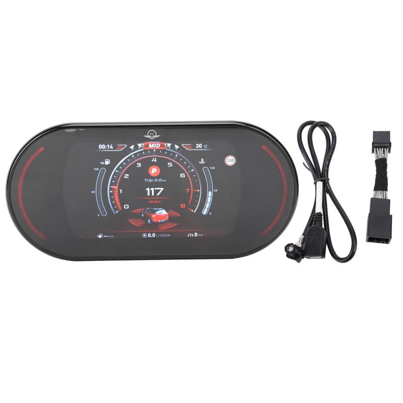 Digitalcluster des Keenso-Autos, Universal 7 Zoll LCD-Tachometer-Drehscheibe, Ersatz für F54 F55 F56 2014-2023, Links oder Rechts Handantrieb von Keenso