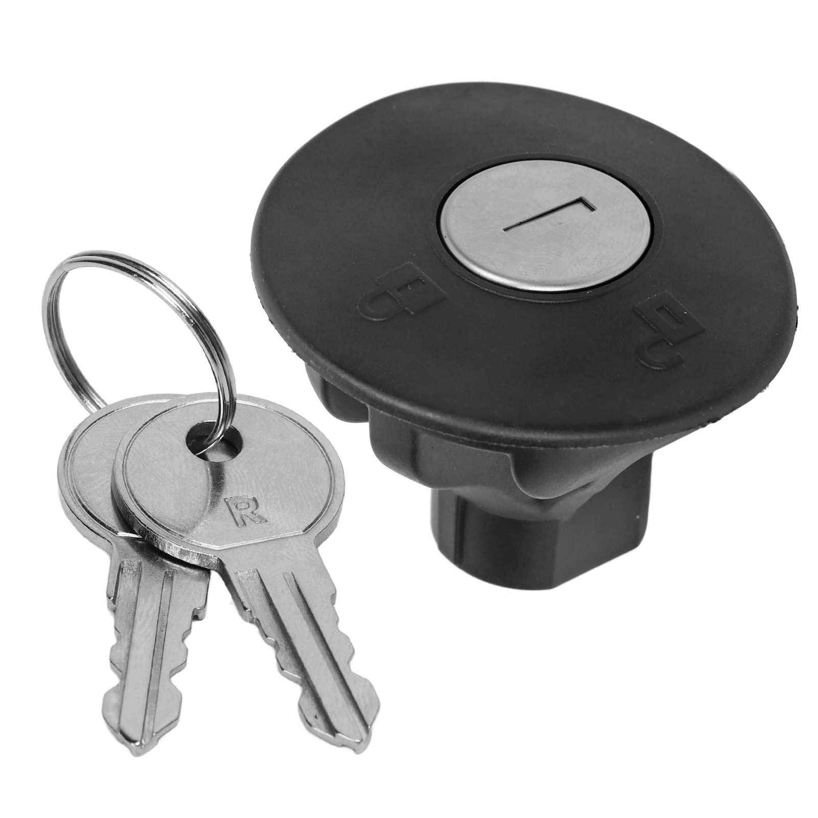Keenso Fuel Gas Tank Cover Cap, Gas Fuel Tank Plug Locking 8U5Z9C268B Plug Cover Cap with 2 Key Replacement for Edge Escape Expedition Explorer Fiesta Kraftstofftank Keenso Fuel Gas Tank Cover Cap, Gas Fuel Tank Plug Locking 8U5Z9C268B Plug Cover Cap with 2 Key Replacement for Edge Escape Expedition Explorer Fiesta Kraftstofftank von Keenso