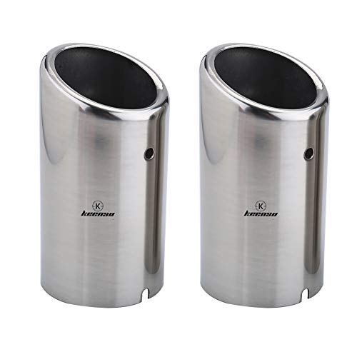 Keenso Auto Auspuffblende, 1 Paar Auto 67mm Edelstahl Auspuff Schalldämpfer Endrohr Endrohrblenden Keenso Auto Auspuffblende, 1 Paar Auto 67mm Edelstahl Auspuff Schalldämpfer Endrohr Endrohrblenden von Keenso