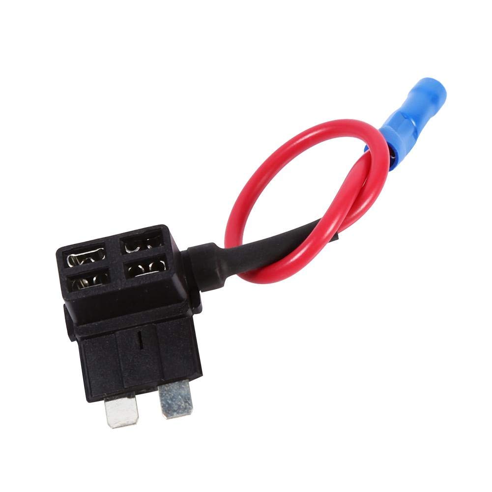 Keenso 5 Stück Auto Add-A-Circuit Sicherung Adapter Mini ATM APM Blade Sicherungshalter Standard Flachsicherungskasten Halter Steckdose Sicherungen von Keenso