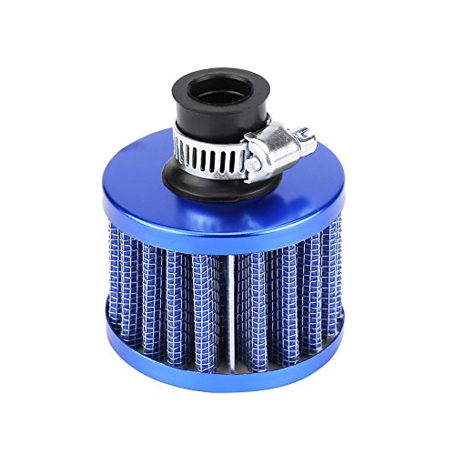 Keenso 13mm Auto Luftfilter, Universelle Auto Luftansaugfilter-Kit Pilzkopf Kurbelgehäuse Entlüftungsabdeckung für Fahrzeuge mit 13mm Lufteinlass (Blau) von Keenso