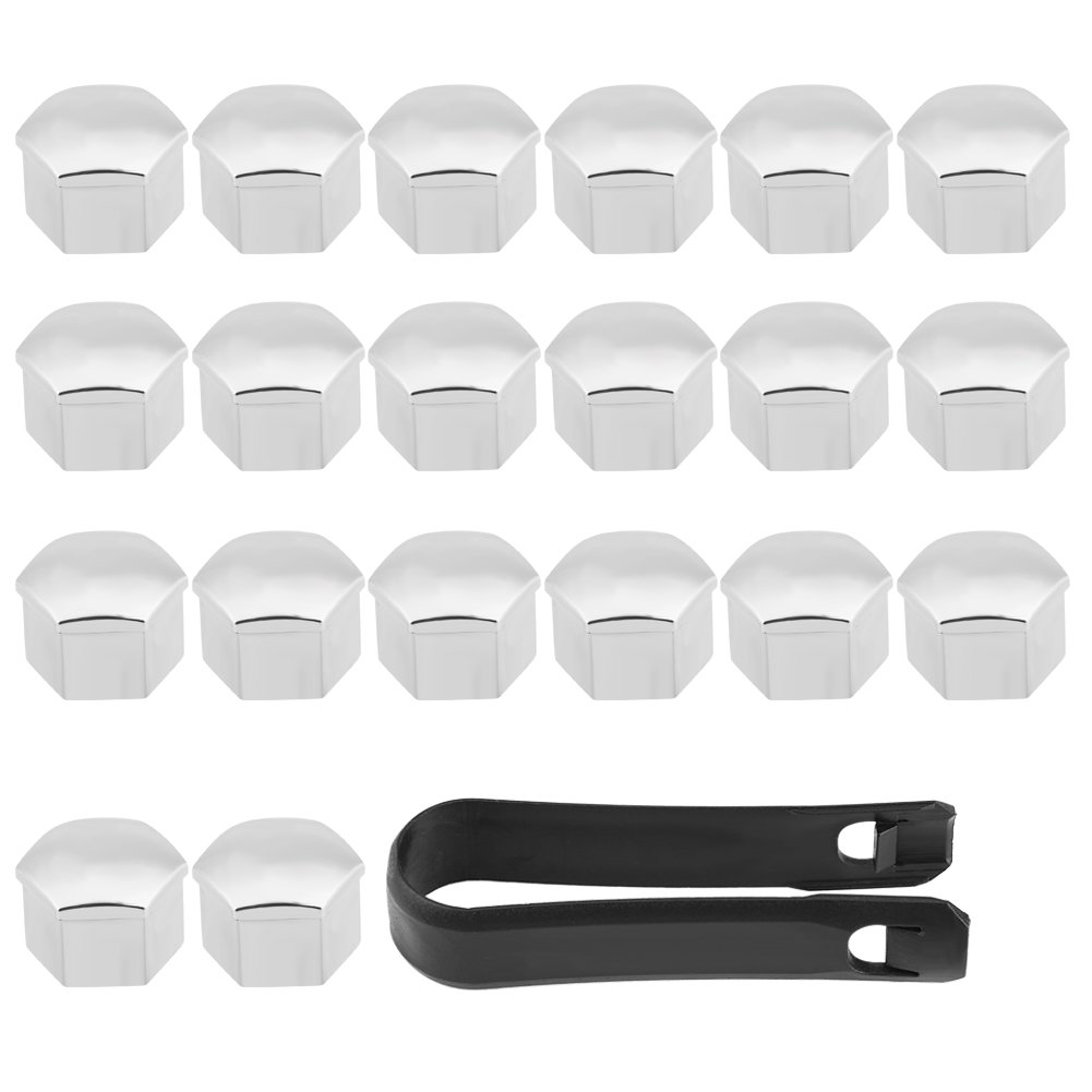 Keenso 20Pcs 17mm Radkappen Universal Autoreifen Radnabenabdeckungen Radmutter Bolzen Schraubenabdeckung Schutzkappe Silber Keenso 20Pcs 17mm Radkappen Universal Autoreifen Radnabenabdeckungen Radmutter Bolzen Schraubenabdeckung Schutzkappe Silber von Keenso