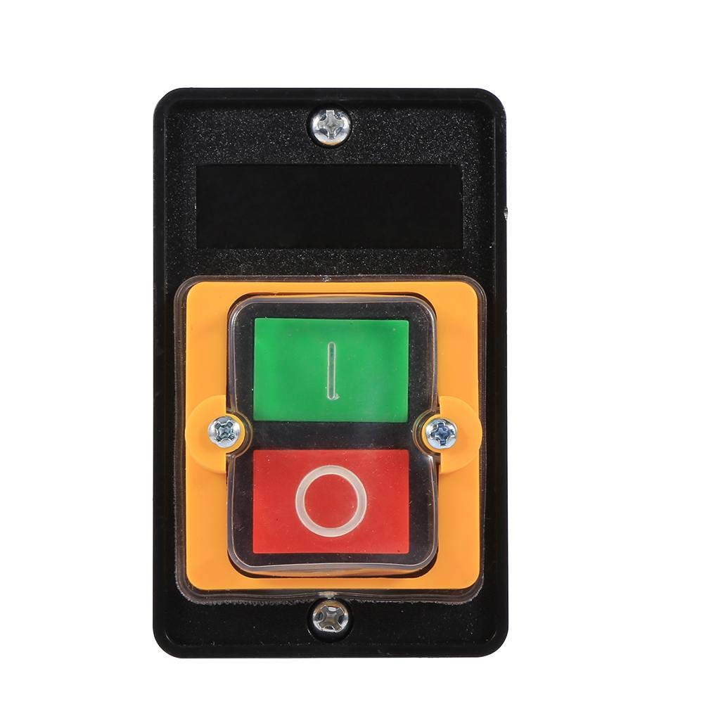 Keenso 78mm Wasserdichte Drucktaste 380V 10A Maschinenschalter EIN/AUS Schalter Zubehör für Werkzeugmaschinen Keenso 78mm Wasserdichte Drucktaste 380V 10A Maschinenschalter EIN/AUS Schalter Zubehör für Werkzeugmaschinen von Keenso