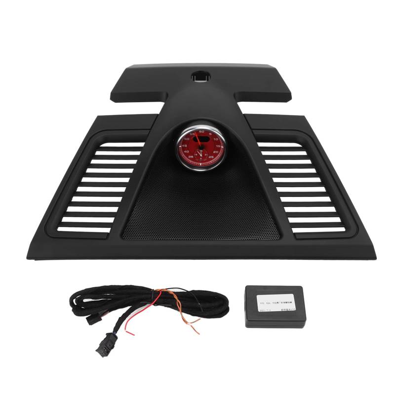 Keenso Dash Clock Cover Dash Clock Upper Cover Instrument Panel Trim 970 552 151 01 5Q0 Ersatz für Panamera 2010-2016(Leuchtend rotes Instrument) Interieur Und Exterieur Von Kraftfahrzeugen von Keenso