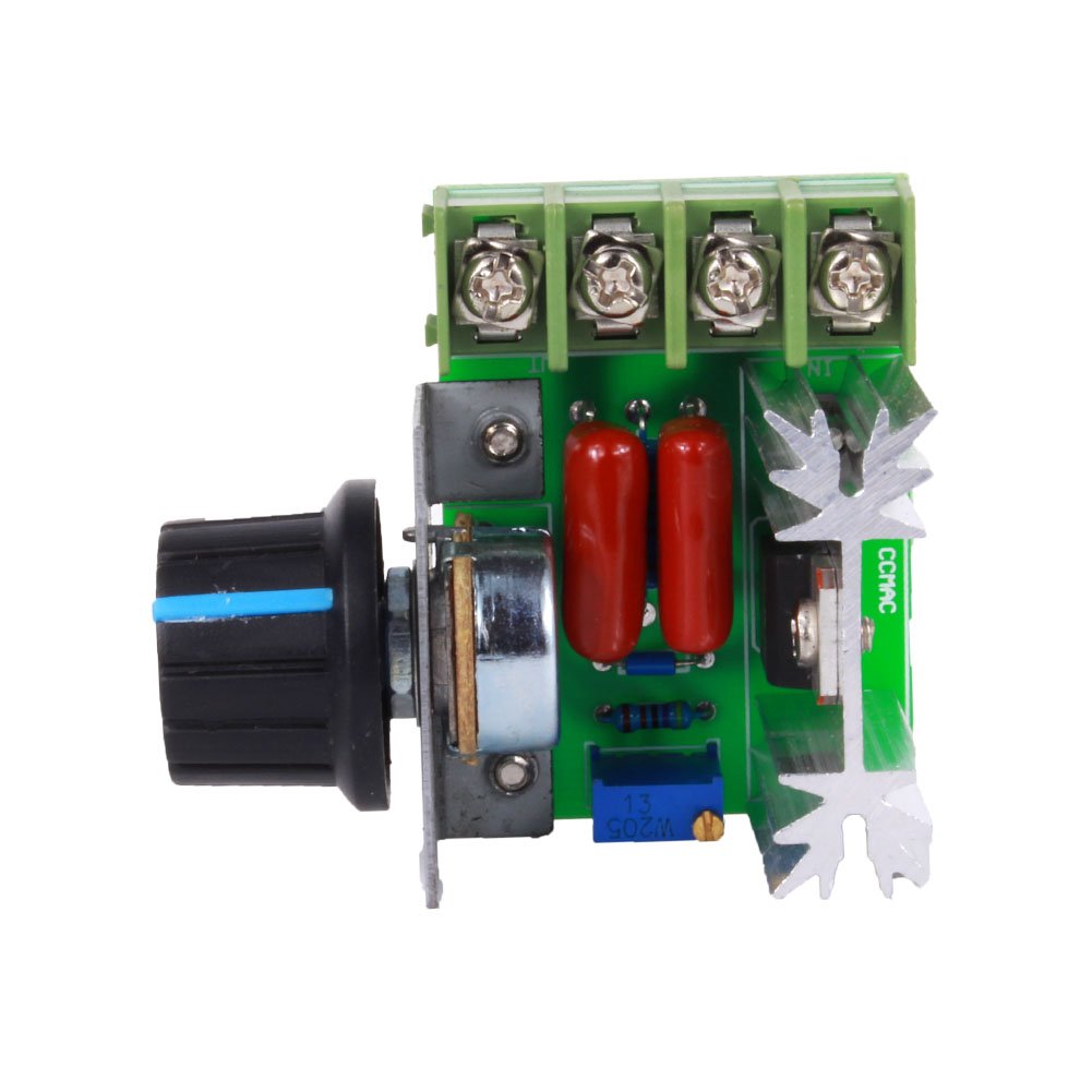Keenso Einstellbare Motordrehzahlreglerplatine Drehzahlschaltermodul Variabler Spannungsregler 2000W AC 50-220V 25A Pulsbreitenmodulator Spannungsregler Keenso Einstellbare Motordrehzahlreglerplatine Drehzahlschaltermodul Variabler Spannungsregler 2000W AC 50-220V 25A Pulsbreitenmodulator Spannungsregler von Keenso