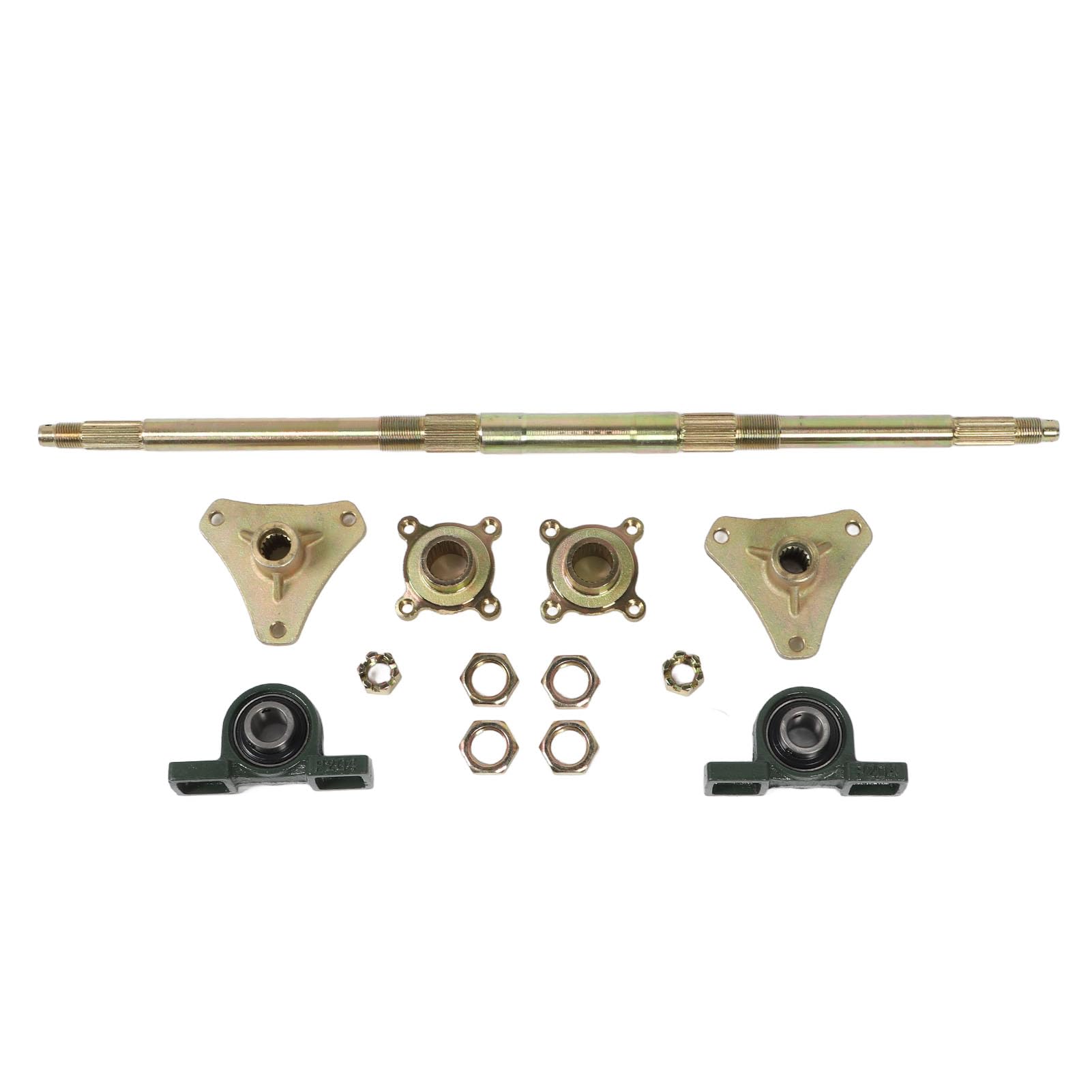 Keenso Go-Kart-Hinterachssatz – 24-Zoll-Schaft, Ideal für 50–150 cm³ Go-Karts, ATVs, Allradfahrzeuge, Drift-Trikes, Robuste Materialkonstruktion, Komplettes DIY-Set Keenso Go-Kart-Hinterachssatz – 24-Zoll-Schaft, Ideal für 50–150 cm³ Go-Karts, ATVs, Allradfahrzeuge, Drift-Trikes, Robuste Materialkonstruktion, Komplettes DIY-Set von Keenso