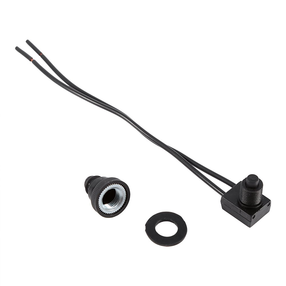 Keenso Motorrad Drucktaste, 5 Stk/Pack 12V Wasserdichter Druckknopf Ein/Aus Schalter mit 4 Zoll Kabel für Auto Motorrad Keenso Motorrad Drucktaste, 5 Stk/Pack 12V Wasserdichter Druckknopf Ein/Aus Schalter mit 4 Zoll Kabel für Auto Motorrad von Keenso