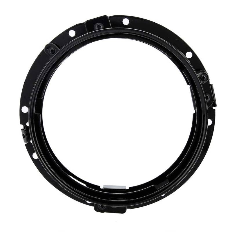 Keenso Motorrad Scheinwerfer Halterung, 1 Stk. 7 Zoll Motorrad Aluminiumlegierung Runde Scheinwerfer Halterung Ersatz für JK 2007-2016 Motorrad (1 Stk Schwarz) von Keenso
