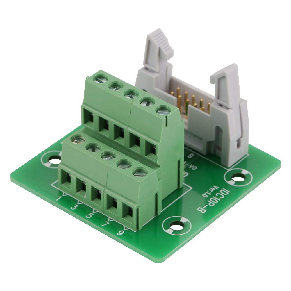 Keenso PLC Breakout Board, IDC10P 10 Polig Männlicher Header Breakout Board Klemmenblock Hutschine Terminal Board Keenso PLC Breakout Board, IDC10P 10 Polig Männlicher Header Breakout Board Klemmenblock Hutschine Terminal Board von Keenso