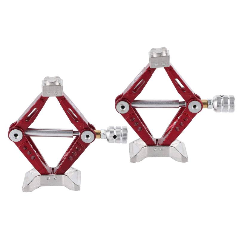 Keenso RC Verstellbarer Wagenheber, Metall Universal Rhombus Scissor Jack Tool, 2 Stück, für Geländewagen, LKW, 1000 kg Tragfähigkeit, 62-78 mm Hubhöhe von Keenso