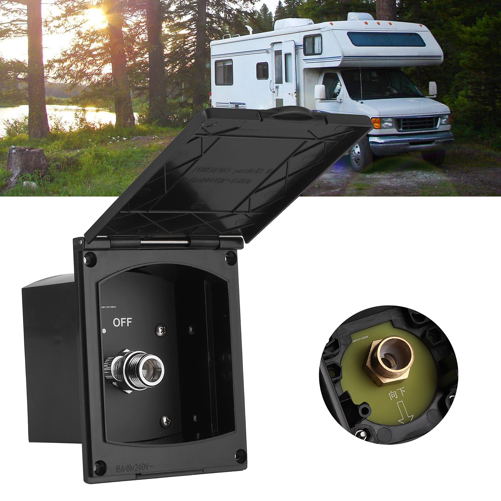 Keenso RV-Außenduschbox 1/2-Zoll-Außenduschbox-Einlass- und Auslassöffnung für RV-Boots-Wohnmobile ohne Duschschlauch/Kopf Andere Fahrzeuge Keenso RV-Außenduschbox 1/2-Zoll-Außenduschbox-Einlass- und Auslassöffnung für RV-Boots-Wohnmobile ohne Duschschlauch/Kopf Andere Fahrzeuge von Keenso