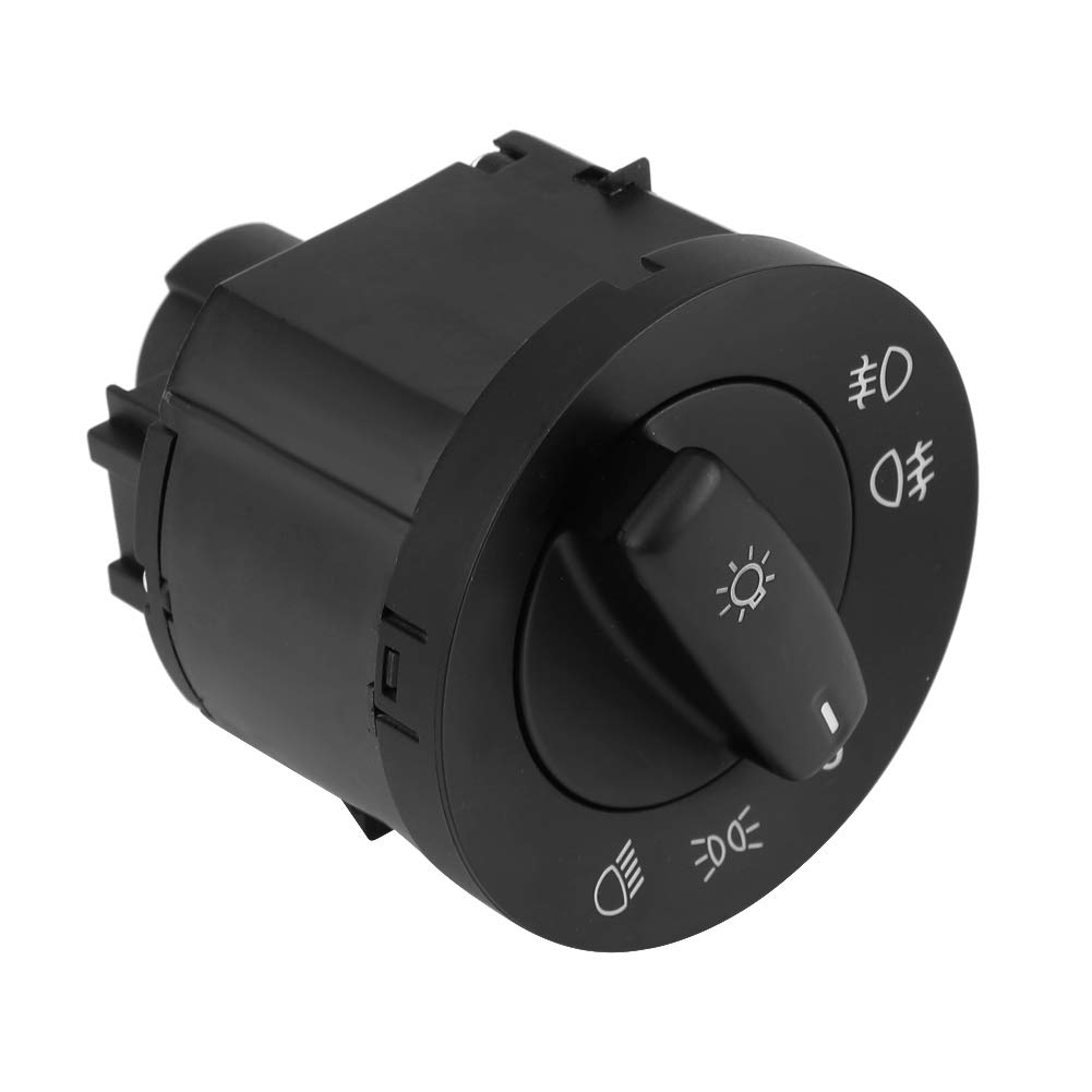 Keenso Schalter für Autoscheinwerferschalter Schwarz Autoscheinwerfer Nebelscheinwerfer Integrierter Schaltknopf für MK 5 6 Jett a MK3 Schalter im Auto Keenso Schalter für Autoscheinwerferschalter Schwarz Autoscheinwerfer Nebelscheinwerfer Integrierter Schaltknopf für MK 5 6 Jett a MK3 Schalter im Auto von Keenso