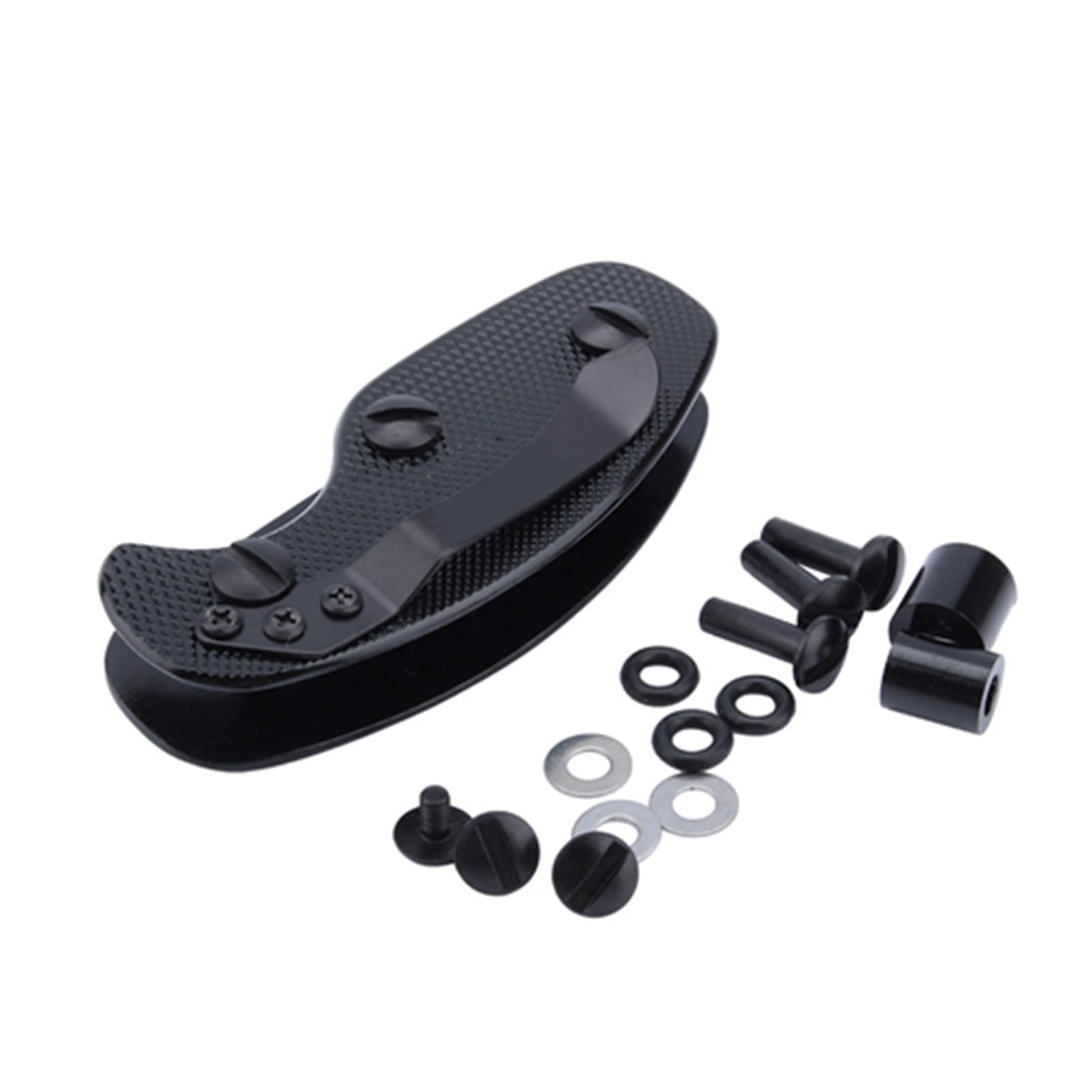 Keenso Schlüsselhalter-Organizer-Clip, Schlüsselanhänger-Taschenwerkzeug mit Pufferringen, Aluminiumlegierung, Schwarze Münzen, Schraube, 5 Schlüssel, Pufferringe, Geräuschlos Keenso Schlüsselhalter-Organizer-Clip, Schlüsselanhänger-Taschenwerkzeug mit Pufferringen, Aluminiumlegierung, Schwarze Münzen, Schraube, 5 Schlüssel, Pufferringe, Geräuschlos von Keenso