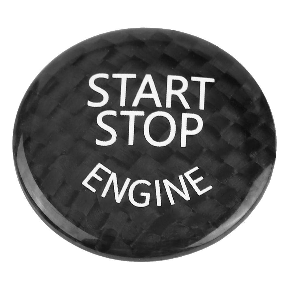 Keenso Start/Stopp Schalter Aufkleber Automotoren für Fahrgestell E90 E91 E92 E60 X1 E84 X3 E83 X5 E70 X6 E71 X6 E72 Schwarz von Keenso