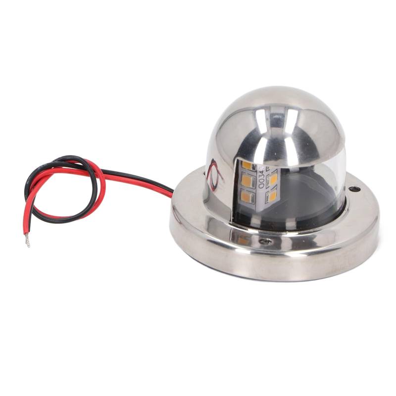 Marine Navigation Lights High Impact PC -Gehäuse Weiße LED Navigation Heckes Licht Geeignet für Pontoons von Keenso