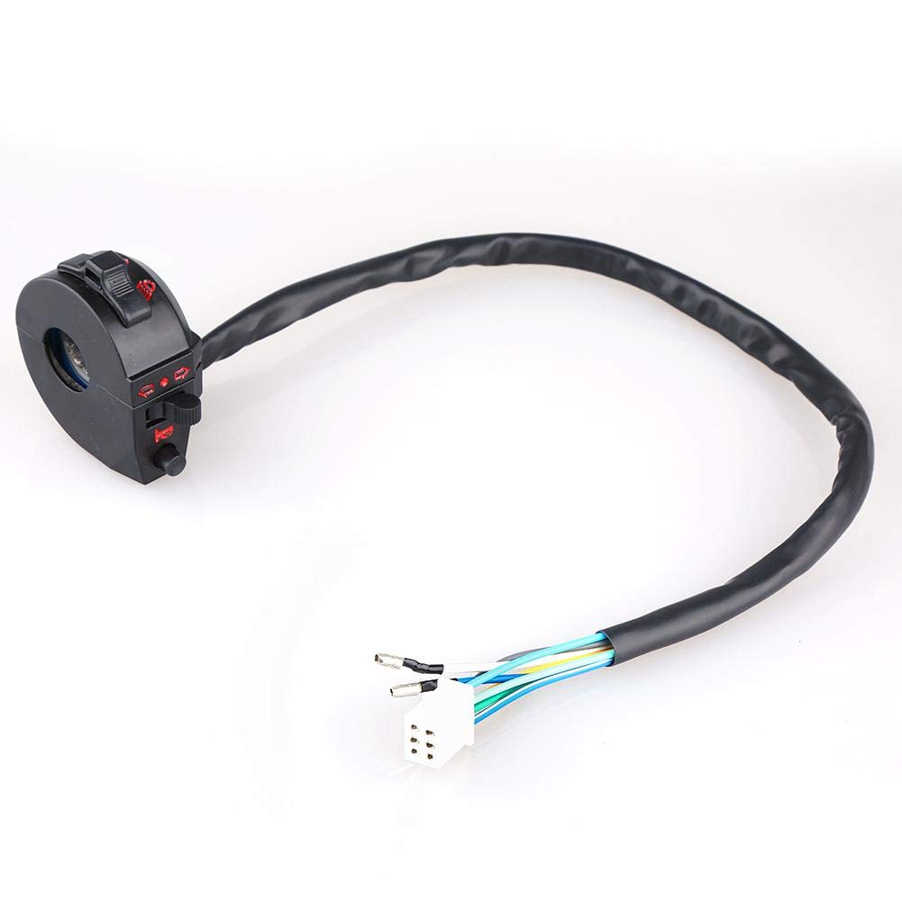Keenso Motorrad Lenkerschalter, Universal Motorrad 12V DC 7/8 Zoll Linke Lenker Hornschalter Blinkerschalter Licht Fern- / Abblendlicht Schalter Schwarz Keenso Motorrad Lenkerschalter, Universal Motorrad 12V DC 7/8 Zoll Linke Lenker Hornschalter Blinkerschalter Licht Fern- / Abblendlicht Schalter Schwarz von Keenso