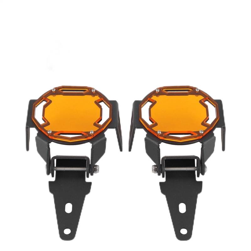 Motorrad-Nebelscheinwerfer-Abdeckung, Hochfester Motorrad-Nebelscheinwerfer-LED-Lampenschutz für R1200GS / R1250GS Adventure LC (ORANGE) von Keenso