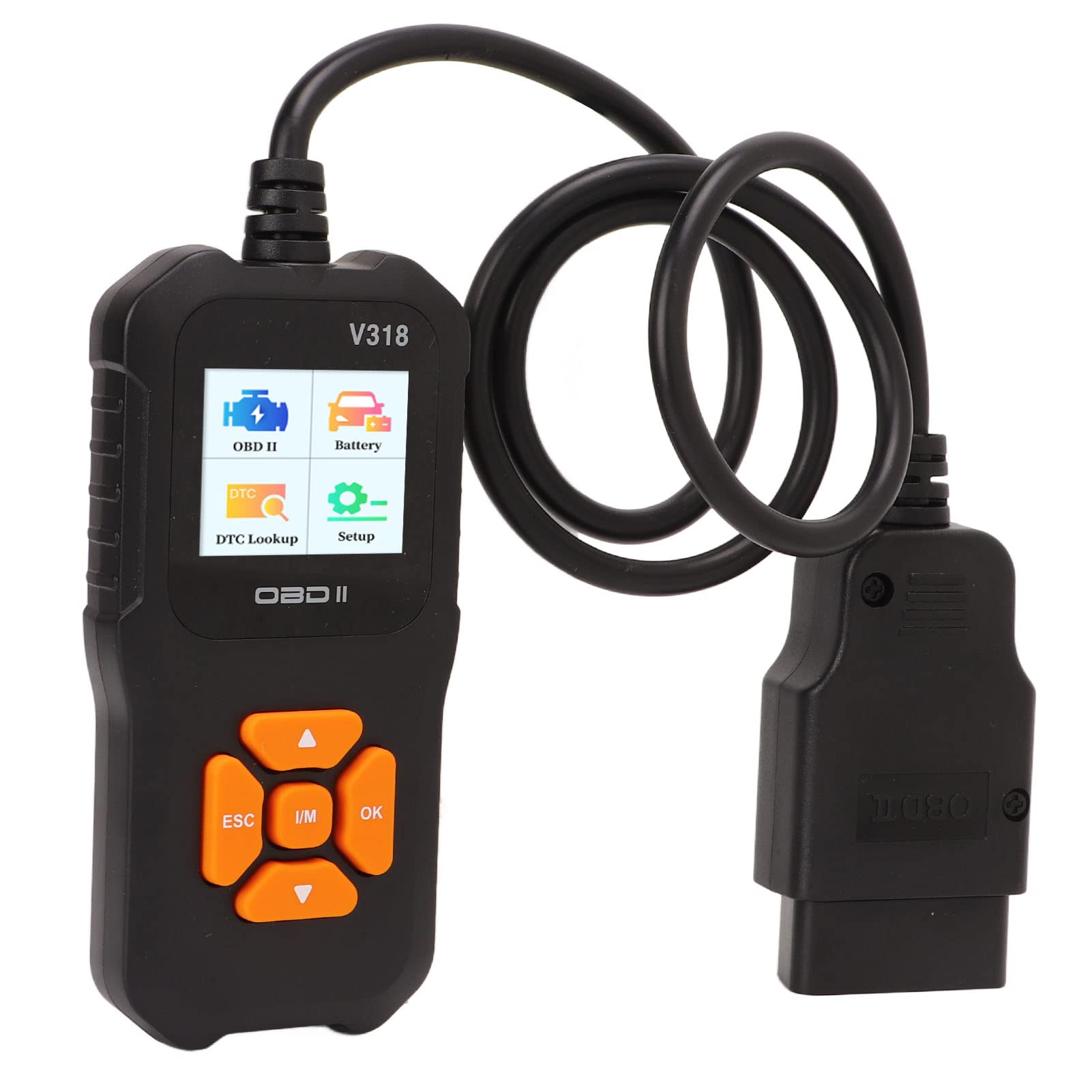 OBD2-Scanner, V318 OBD2-Scanner 1,8-Zoll-Farbbildschirm 10 Sprachen Fehlerleser Autodiagnosetool Autoversicherung & Autoreparatur OBD2-Scanner, V318 OBD2-Scanner 1,8-Zoll-Farbbildschirm 10 Sprachen Fehlerleser Autodiagnosetool Autoversicherung & Autoreparatur von Keenso