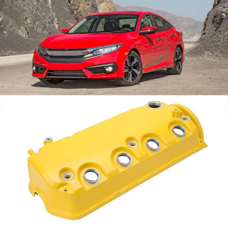 Premium Gefrostete Goldmotorventilabdeckung für Fit für D16Y8 D16Y7 VTEC SOHC Modifiziert von Keenso