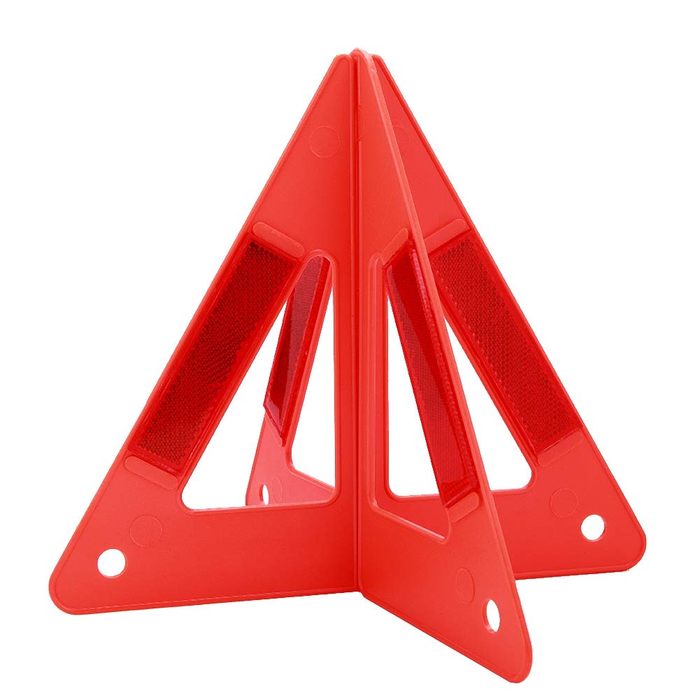 Reflektierendes Dreieck-Warnschild für die Straße – Hohe Sichtbarkeit, Tragbare Autosicherheit mit Rotem Warnschild für Notfälle Im Straßenverkehr von Keenso