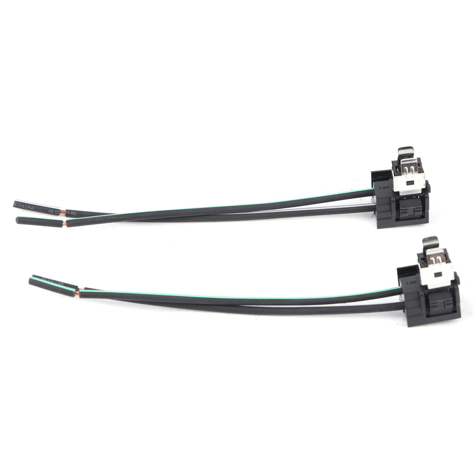 Scheinwerfer-Steckdosen-Kabelbaum-Stecker-Adapter, 2 Stück, Scheinwerfer-Lampenfassung, Kabelbaum-Stecker, Stecker-Adapterleitung für H1-Glühbirne Scheinwerfer-Steckdosen-Kabelbaum-Stecker-Adapter, 2 Stück, Scheinwerfer-Lampenfassung, Kabelbaum-Stecker, Stecker-Adapterleitung für H1-Glühbirne von Keenso