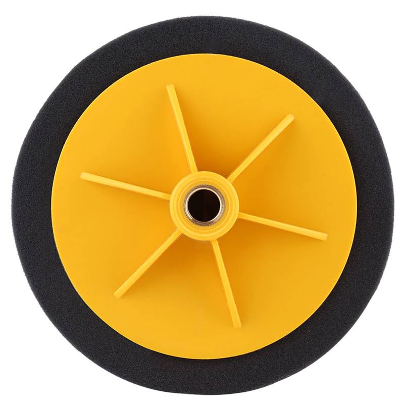 Schwammpolierkissen, 6 -Zoll/15 Cm Schwamm Rad Polishing Waxing Pad Kit Tool für den Autokarbenpolierer (BLACK) von Keenso