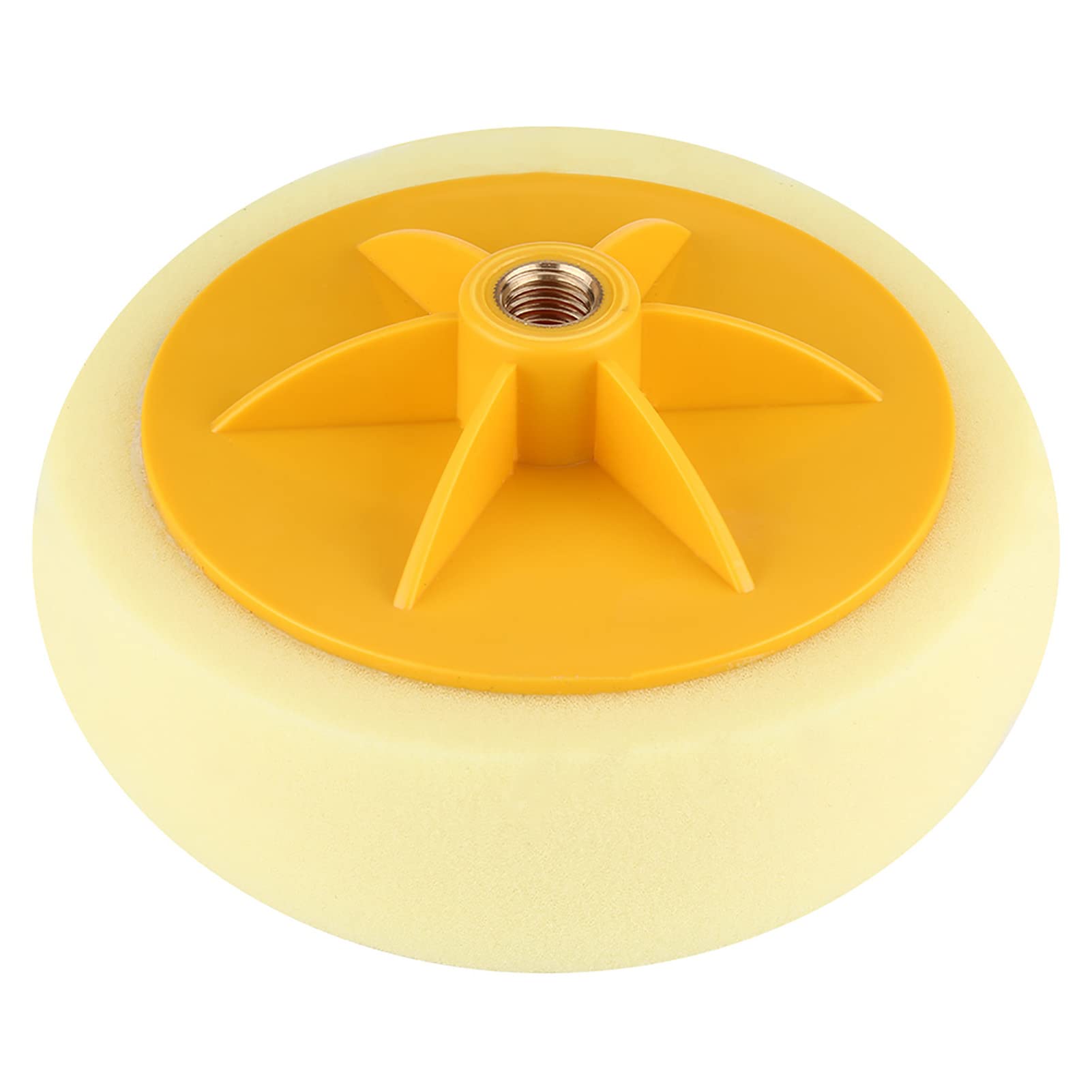 Schwammpolierkissen, 6 -Zoll/15 Cm Schwamm Rad Polishing Waxing Pad Kit Tool für den Autokarbenpolierer (YELLOW) von Keenso