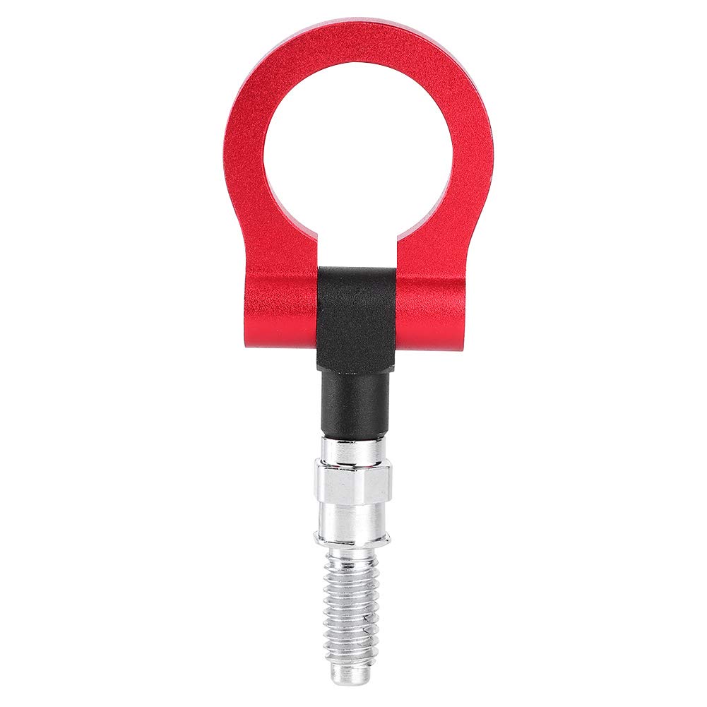 Keenso Universal Auto Abschlepphaken Abschleppring - Aluminiumlegierung Front Trailer Auge Kit (Rot) von Keenso