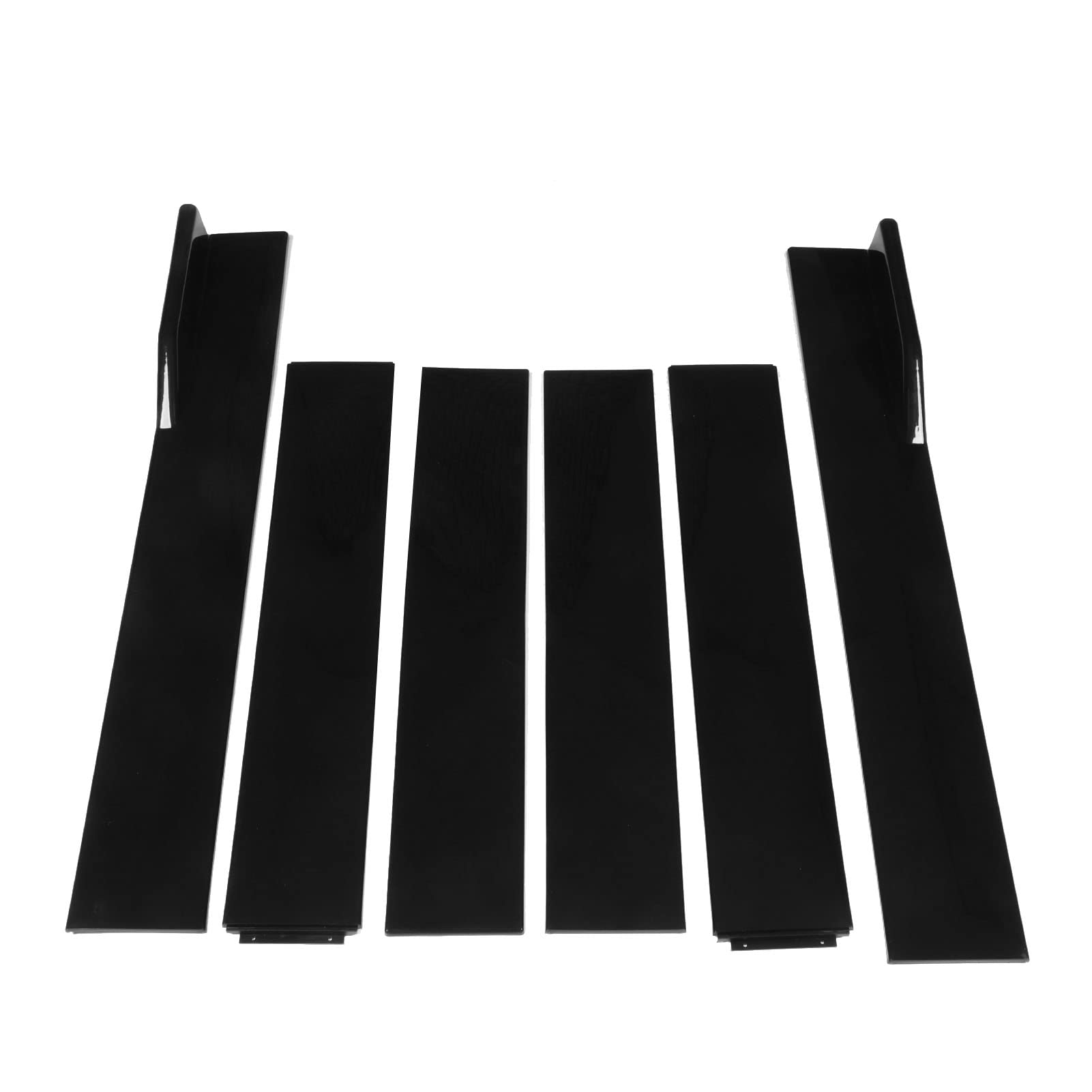 Universal-Seitenschweller, 6 STÜCKE ABS, Schwarz, Biegbar, Hohe Zähigkeit, Kratzfeste Außenunterseite, Untere Linie für Automobile Universal-Seitenschweller, 6 STÜCKE ABS, Schwarz, Biegbar, Hohe Zähigkeit, Kratzfeste Außenunterseite, Untere Linie für Automobile von Keenso