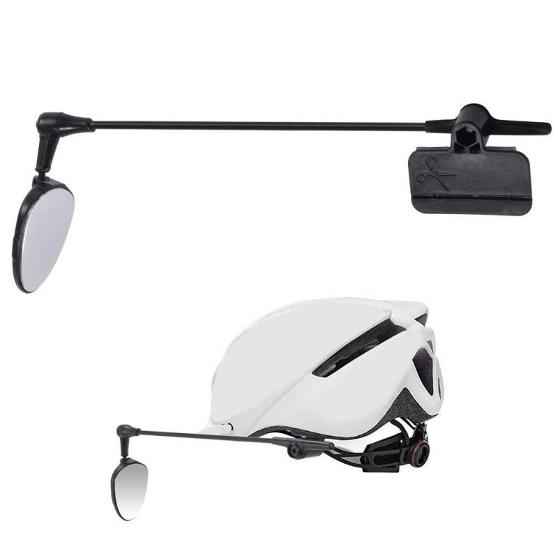 Verstellbarer Helm-Rückspiegel, Helm-Rückspiegel Fahrradspiegel für Helm, Hut oder Mütze von Keenso