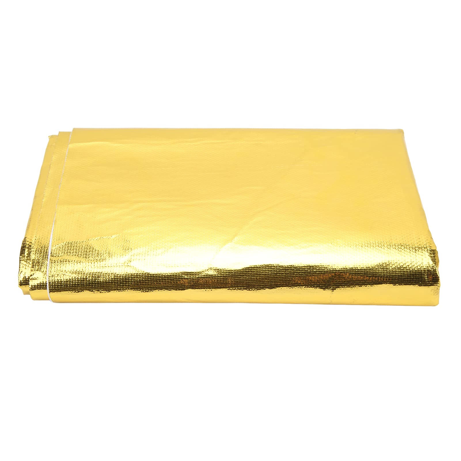 Wärmeisolierendes Reflektierendes Klebeband, Selbstklebende Reflektierende Gold-Hitzeschutzfolie für Hohe Temperaturen, Zum Umwickeln von Drähten und Kraftstoffleitungen (Gold) von Keenso