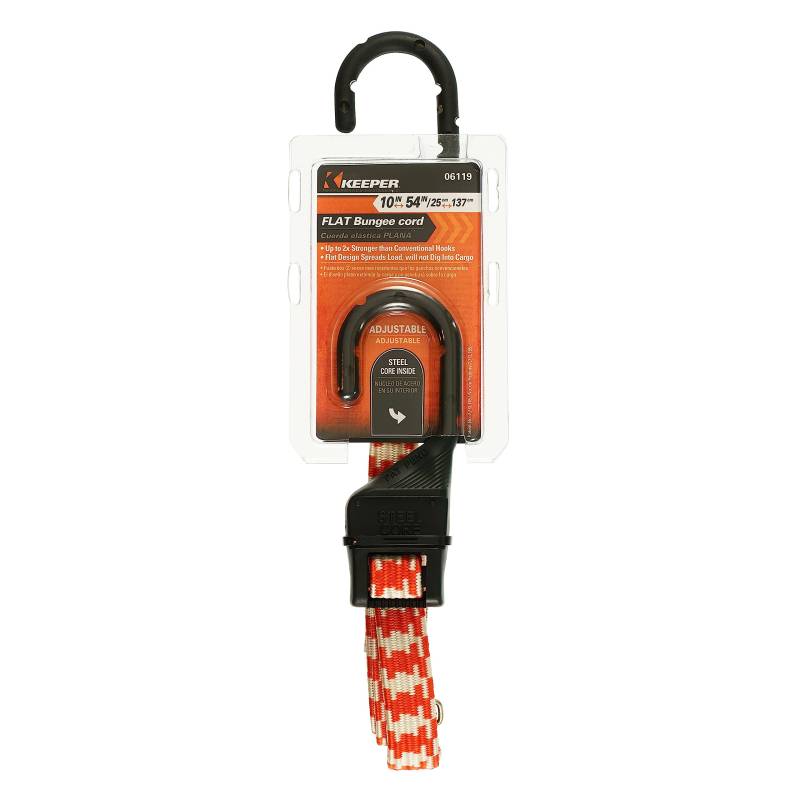 Keeper 06119 Verstellbares flaches Bungee-Seil, Mehrfarbig von Keeper